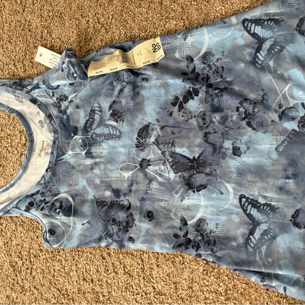 No Boundaries Butterfly Print Tank Top